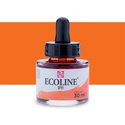 Talens Ecoline Sıvı Sulu Boya 30 ml 311 Vermilion