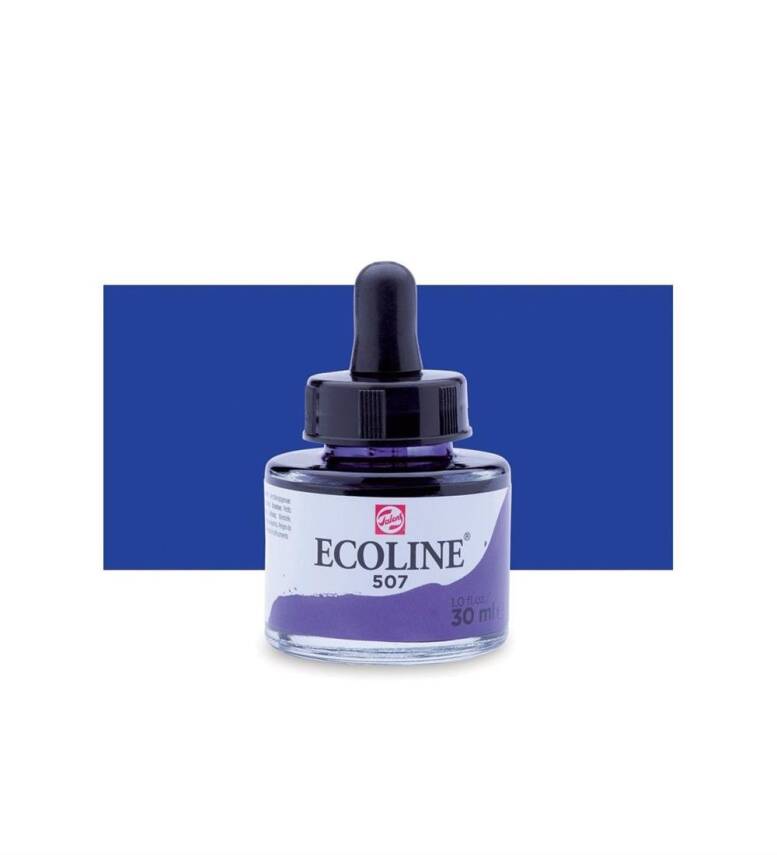 Talens Ecoline Sıvı Sulu Boya 30 ml 507 Ultramarine Violet - 2