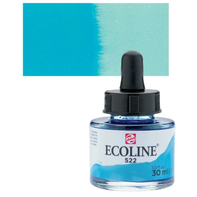 Talens Ecoline Sıvı Sulu Boya 30 ml 522 Turquoise Blue