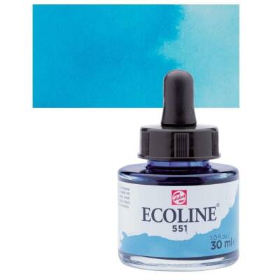 Talens Ecoline Sıvı Sulu Boya 30 ml 551 Sky Blue Light