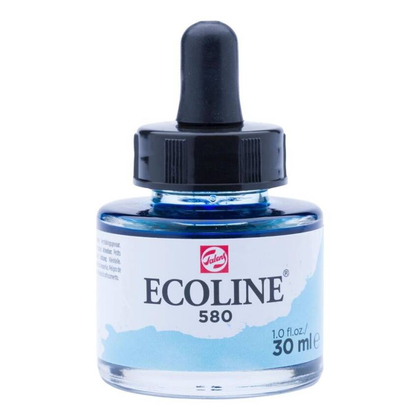 Talens Ecoline Sıvı Sulu Boya 30 ml 580 Pastel Blue - 1