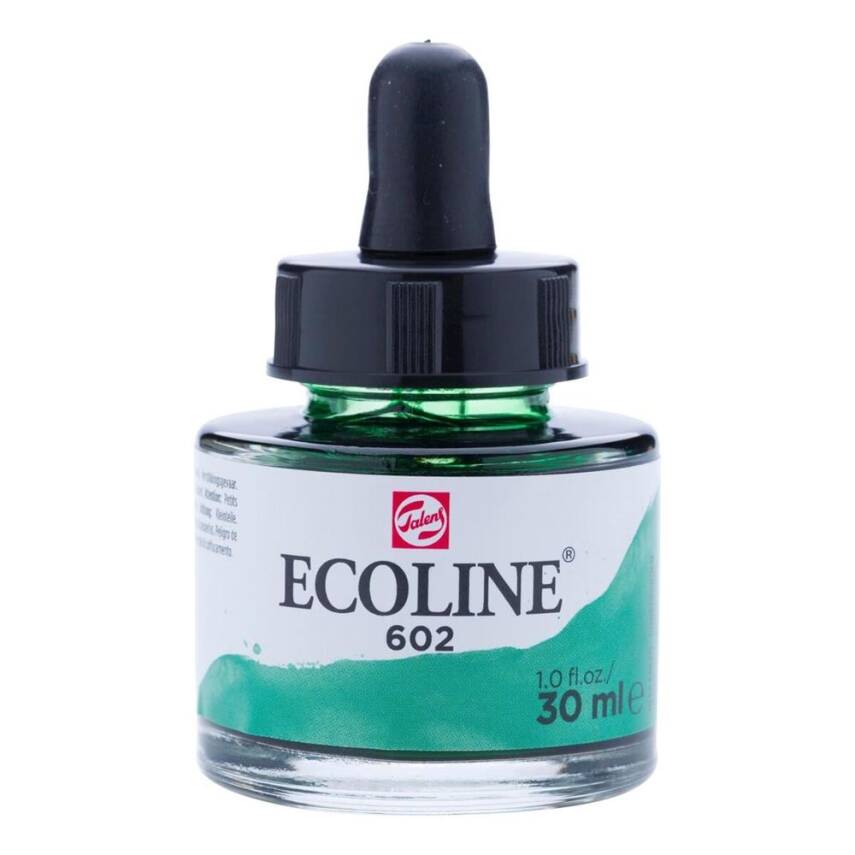 Talens Ecoline Sıvı Sulu Boya 30 ml 602 Deep Green - 1