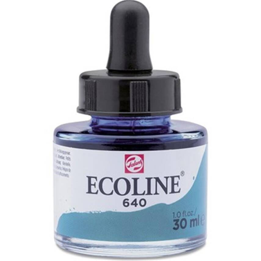 Talens Ecoline Sıvı Sulu Boya 30 ml 640 Bluish Green - 1