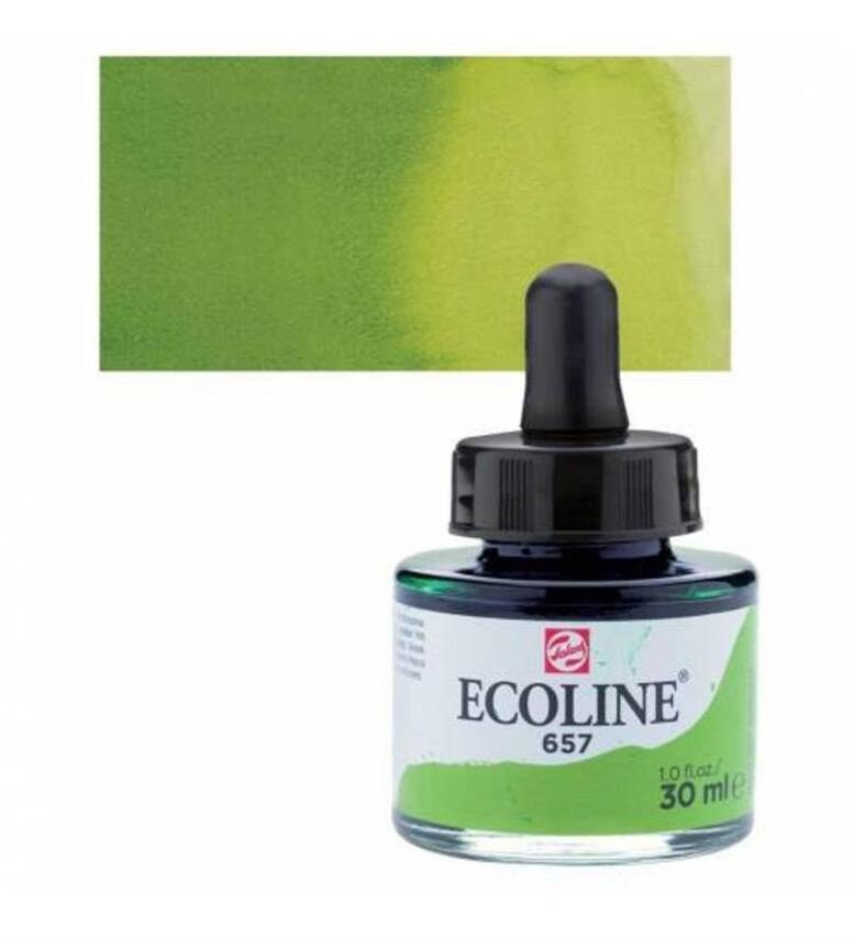 Talens Ecoline Sıvı Sulu Boya 30 ml 657 Bronze Green - 2