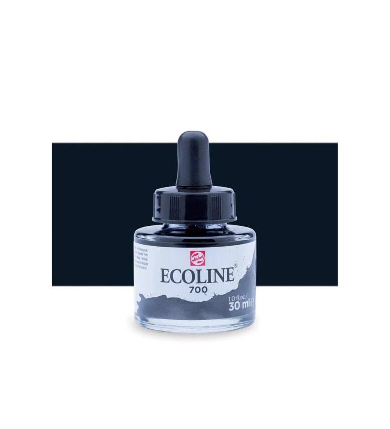 Talens Ecoline Sıvı Sulu Boya 30 ml 700 Black - 2