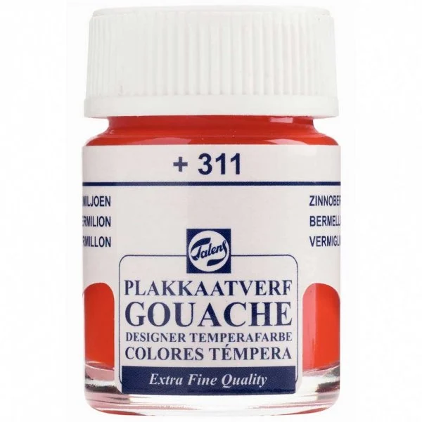 Talens Gouache Paint 16 ml 311 Vermilion - 1