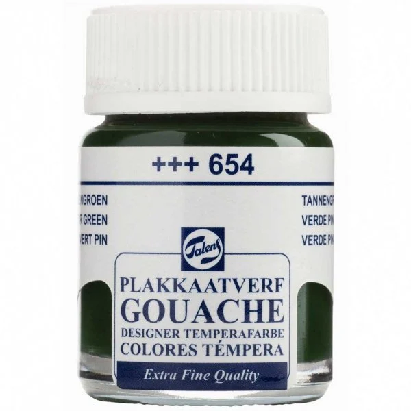 Talens Gouache Paint 16 ml 654 Firgreen - 1