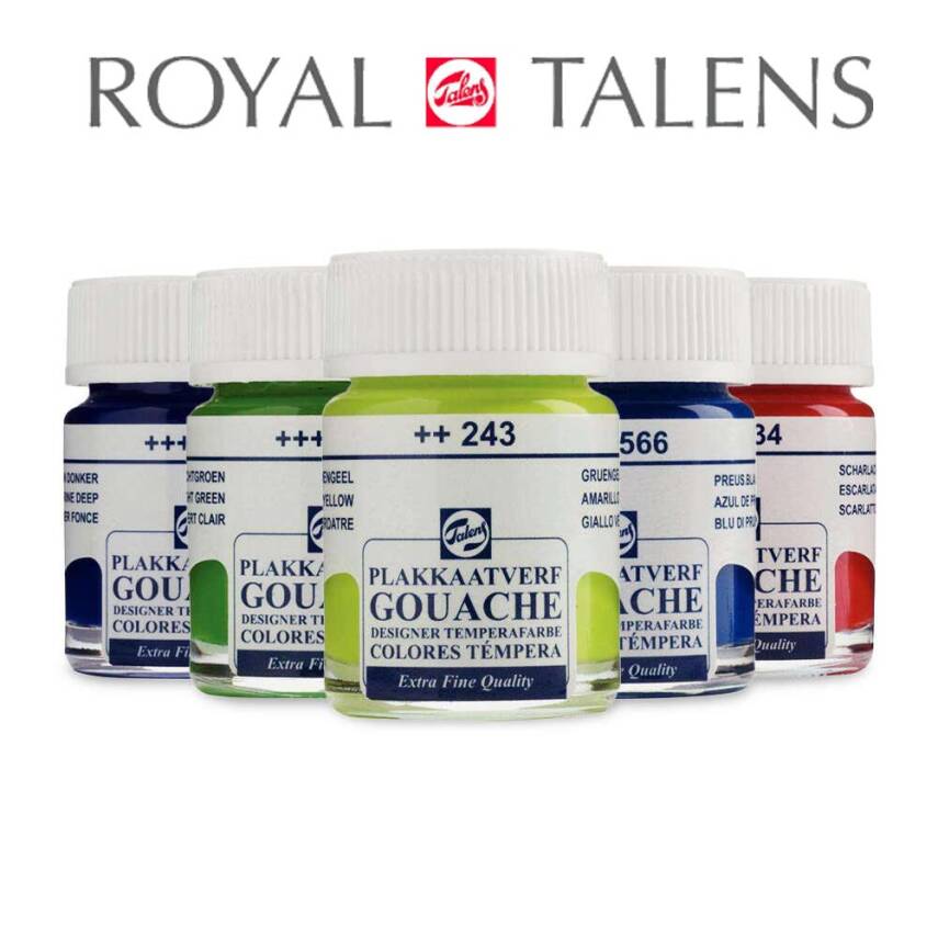 Talens Gouache Paint 16 ml Glass Bottle - 1