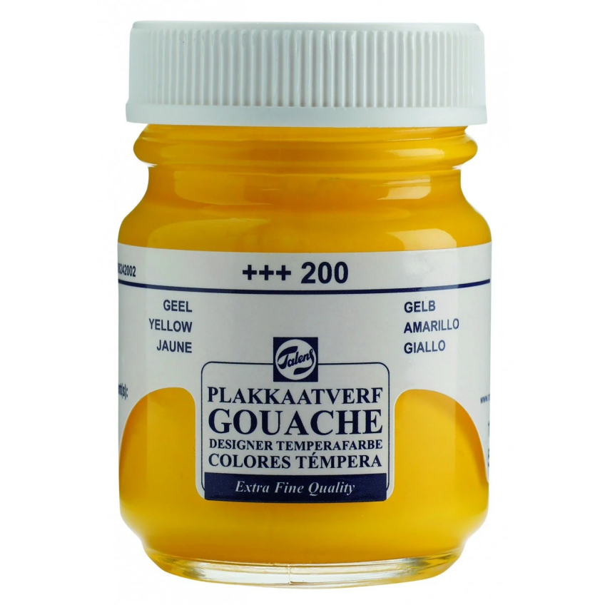 Talens Gouache Paint 50 ml 200 Yellow - 1
