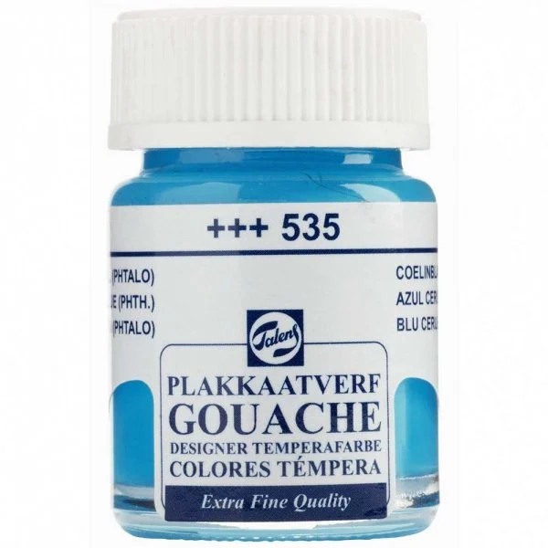 Talens Guaj Boya 16 ml 535 Cerulean Blue (Phthalo) - 1