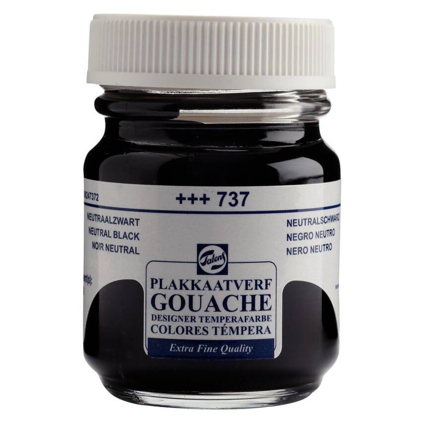 Talens Guaj Boya 50 ml 737 Neutral Black - 1