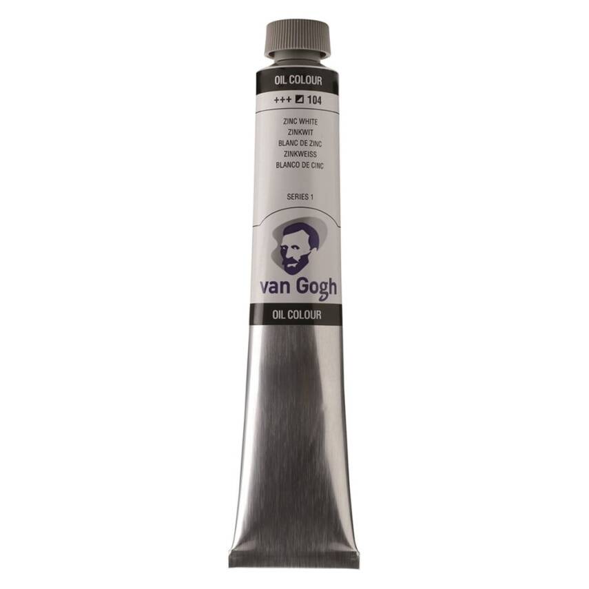 Talens Van Gogh Oil Paint 200 ml 104 Zinc White - 2