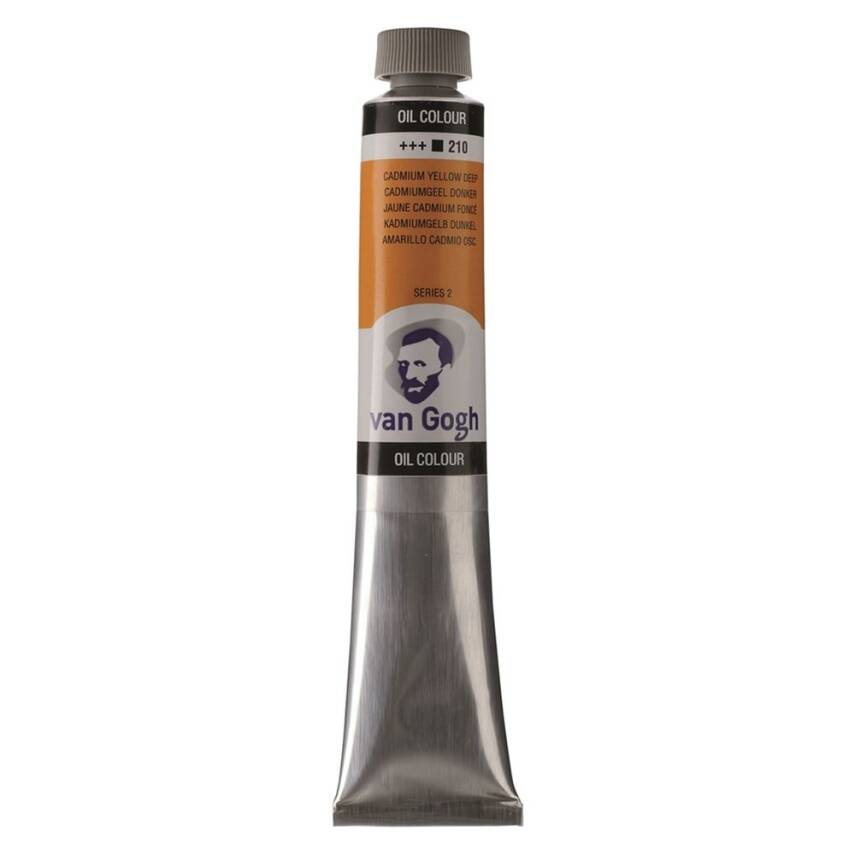 Talens Van Gogh Oil Paint 200 ml 210 Cadmium Yellow Deep - 1
