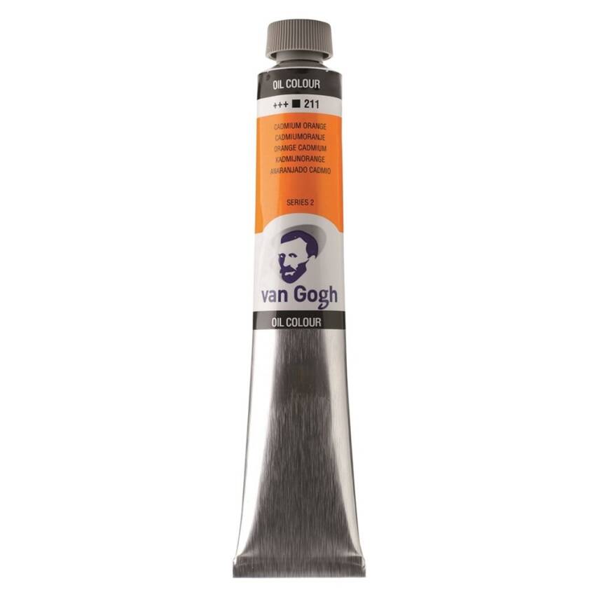 Talens Van Gogh Oil Paint 200 ml 211 Cadmium Orange - 2