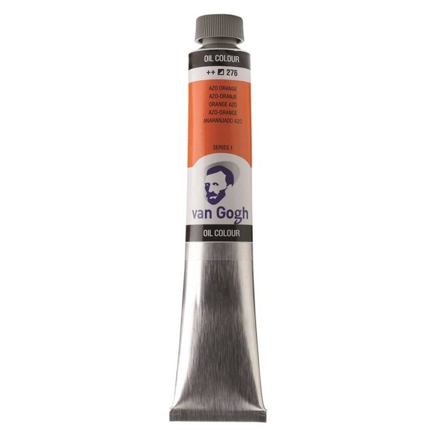 Talens Van Gogh Oil Paint 200 ml 276 Azo Orange - 2