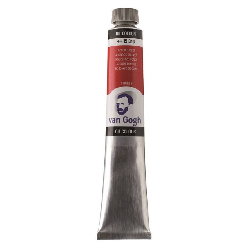 Talens Van Gogh Oil Paint 200 ml 313 Azo Red Deep - 1