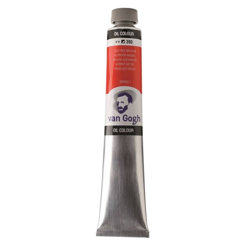 Talens Van Gogh Oil Paint 200 ml 393 Azo Red Medium - 2