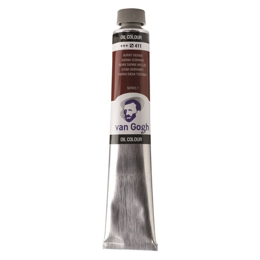 Talens Van Gogh Oil Paint 200 ml 411 Burnt Sienna - 2
