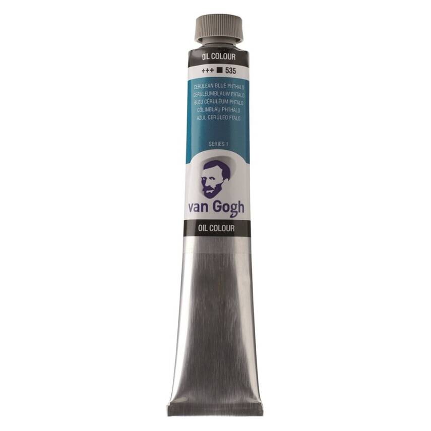 Talens Van Gogh Oil Paint 200 ml 535 Cerulean Blue (Phthalo) - 2