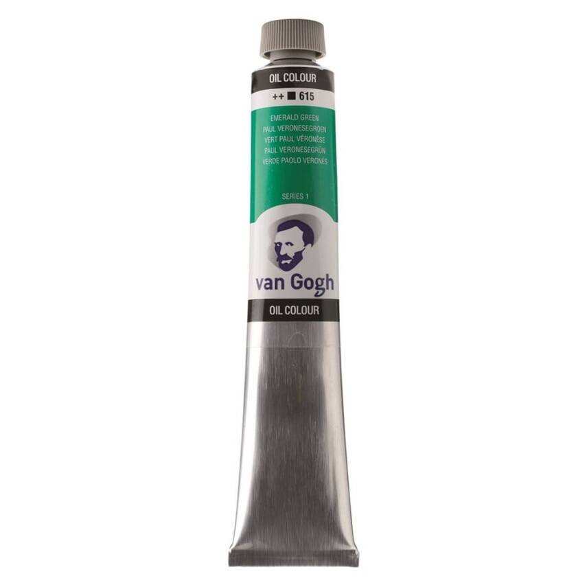 Talens Van Gogh Oil Paint 200 ml 615 Emerald Green - 2