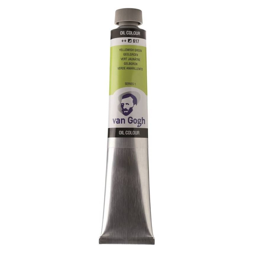 Talens Van Gogh Oil Paint 200 ml 617 Yellowish Green - 2