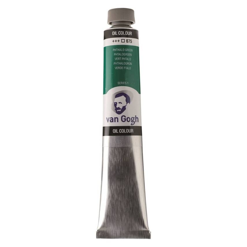 Talens Van Gogh Oil Paint 200 ml 675 Phthalo Green - 2