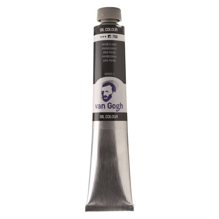 Talens Van Gogh Oil Paint 200 ml 708 Paynes Grey - 2