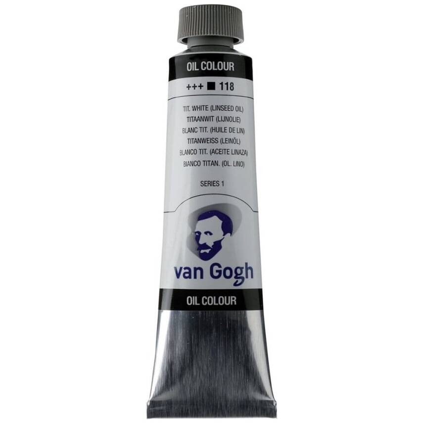 Talens Van Gogh Oil Paint 40 ml 118 S1 Titanium White (Linseed Oil) - 1
