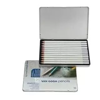 Talens Van Gogh Sketch Set Graphic Sketch Pencil Metal Box - 1