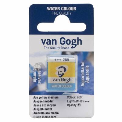 Talens Van Gogh Suluboya Tablet 269 Azo Yellow Medium - 2