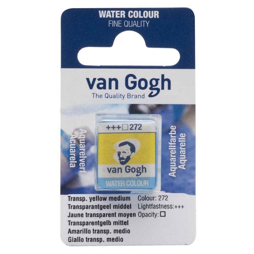 Talens Van Gogh Suluboya Tablet 272 Transp. Yellow Medium - 1