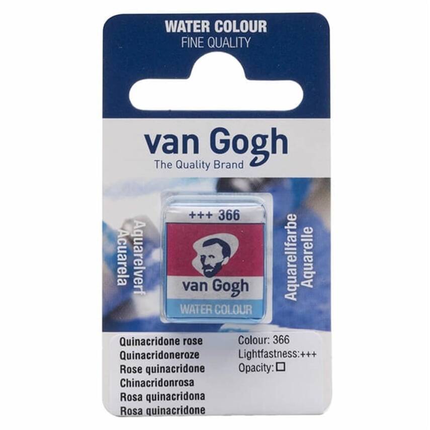 Talens Van Gogh Suluboya Tablet 366 Quinacridone Rose - 1