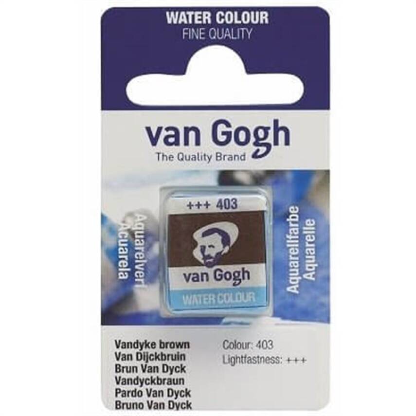 Talens Van Gogh Suluboya Tablet 403 Vandyke Brown - 1