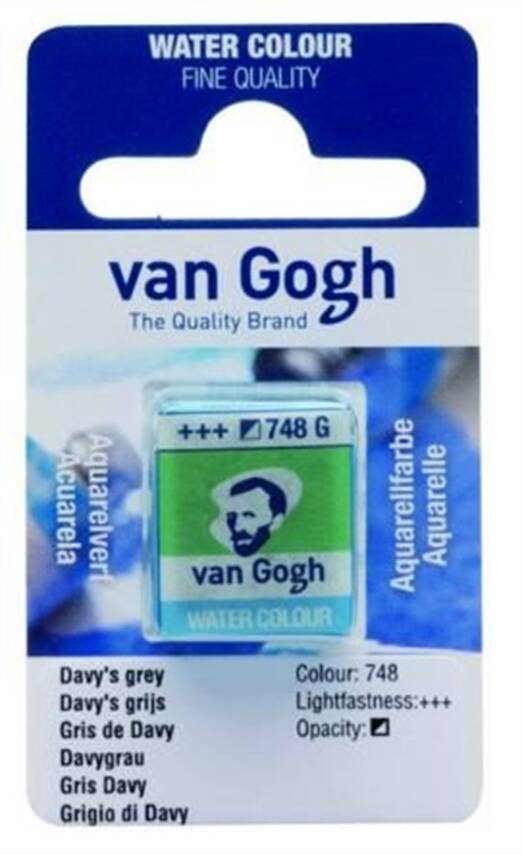 Talens Van Gogh Suluboya Tablet 748 Davy's Grey - 1