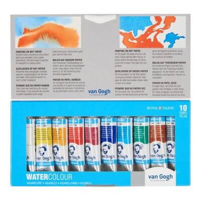 Talens Van Gogh Watercolor Set of 10 Tubes 10 ml - 1