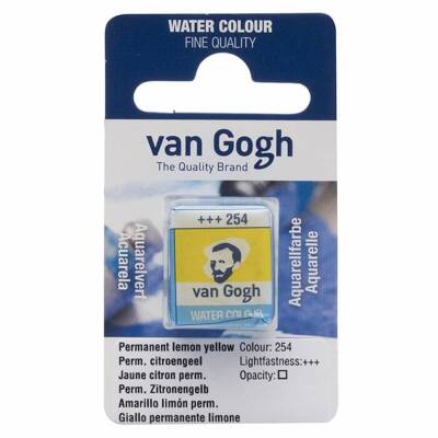 Talens Van Gogh Watercolor Tablet 254 Permanent Lemon Yellow