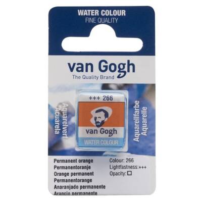 Talens Van Gogh Watercolor Tablet 266 Permanent Orange
