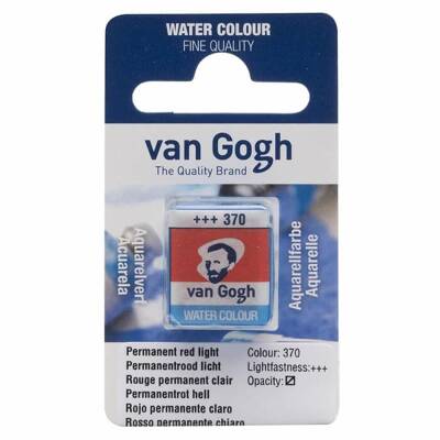 Talens Van Gogh Watercolor Tablet 370 Permanent Red Light
