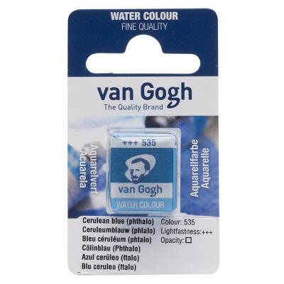 Talens Van Gogh Watercolor Tablet 535 Cerulean Blue (Phthalo)