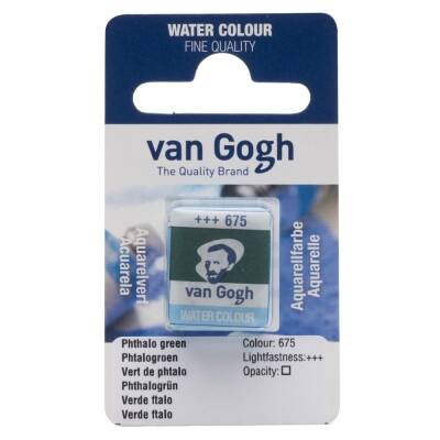 Talens Van Gogh Watercolor Tablet 675 Phthalo Green
