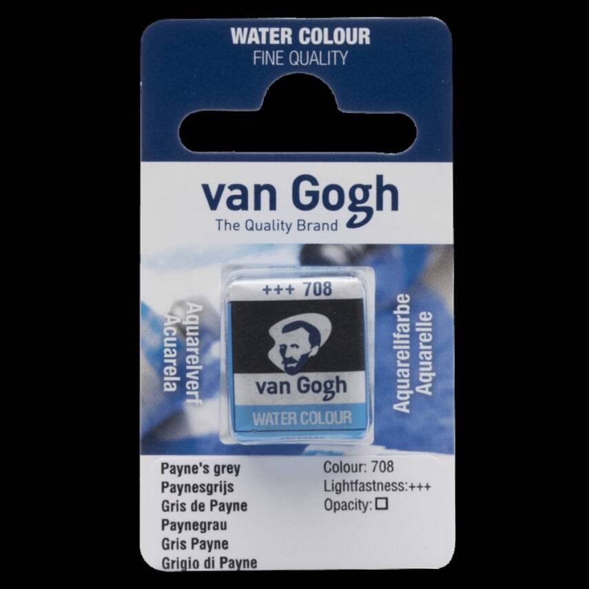 Talens Van Gogh Watercolor Tablet 708 Payne'S Gray - 2