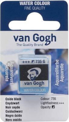 Talens Van Gogh Watercolor Tablet 735 Oxide Black