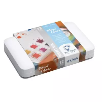 Talens Van Gogh Watercolor Vibrant Colors 12 Color Set - 3