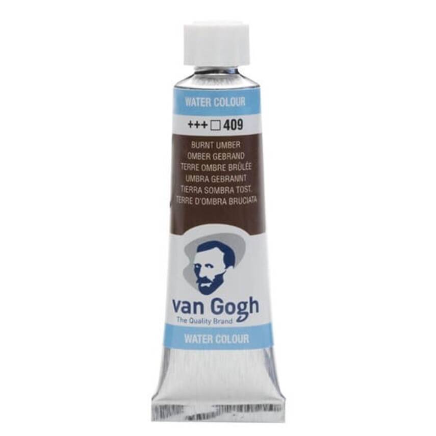 Talens Van Gogh Watercolour Tube 10ml - 409 Burnt Umber - 1