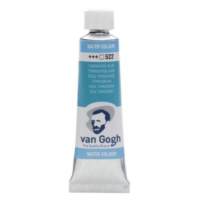 Talens Van Gogh Watercolour Tube 10ml - 522 Turquoise Blue