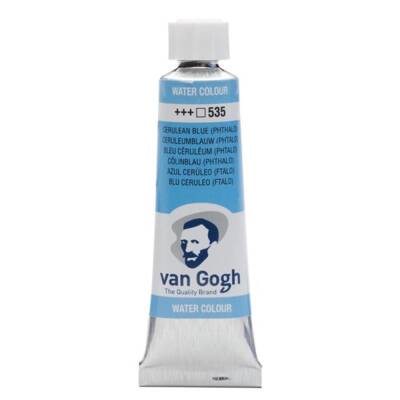 Talens Van Gogh Watercolour Tube 10ml - 535 Cerulean Blue