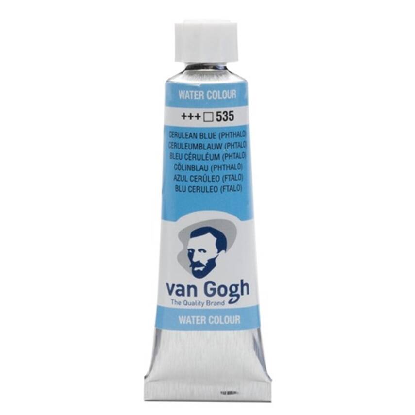 Talens Van Gogh Watercolour Tube 10ml - 535 Cerulean Blue - 2