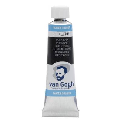 Talens Van Gogh Watercolour Tube 10ml - 701 Ivory Black