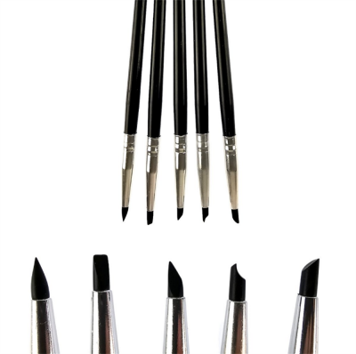 Thin Rubber Tip Blender Set of 5 - 1