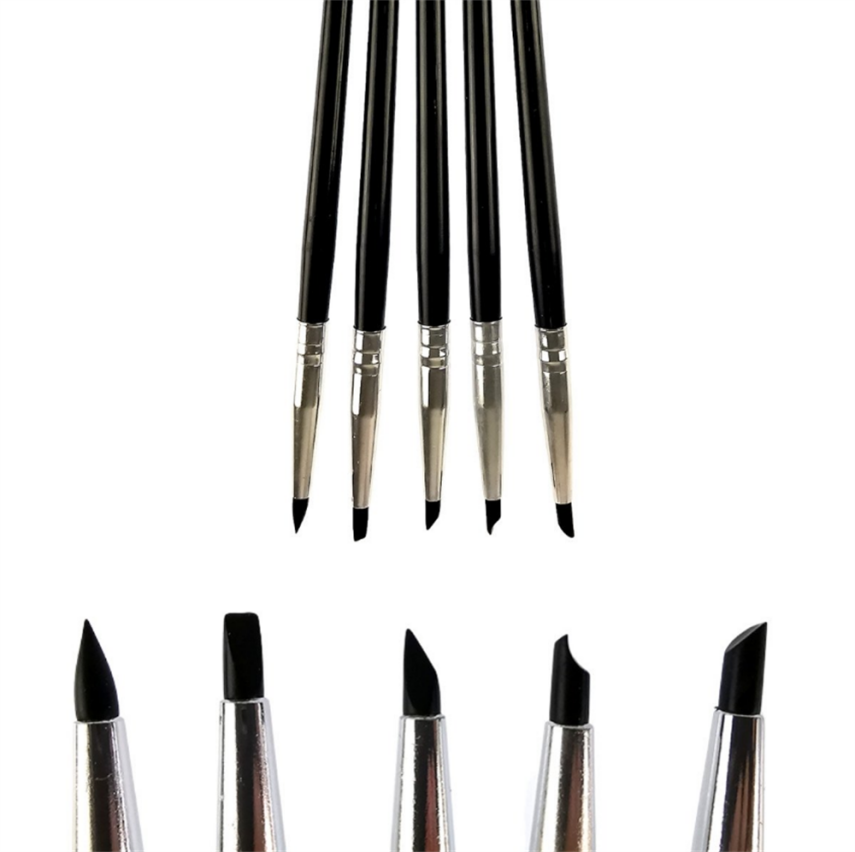 Thin Rubber Tip Blender Set of 5 - 1